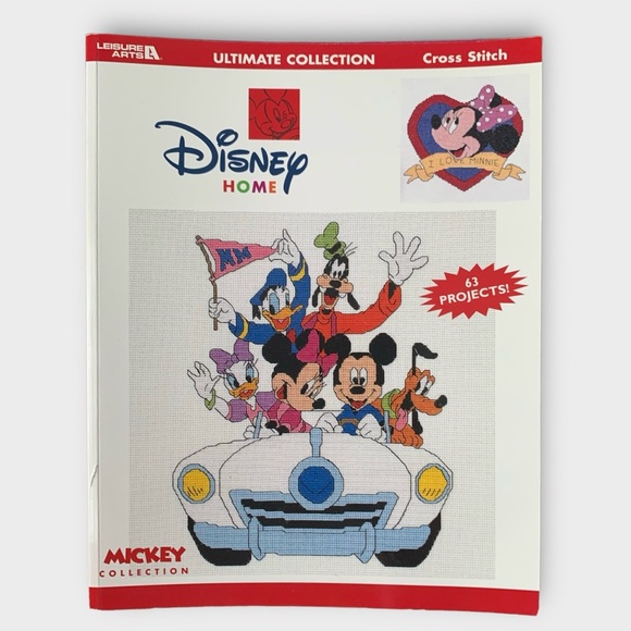 Vintage Disney Cross Stitch Mickey Mouse and Princess Collection Pattern Books - Picture 10 of 10
